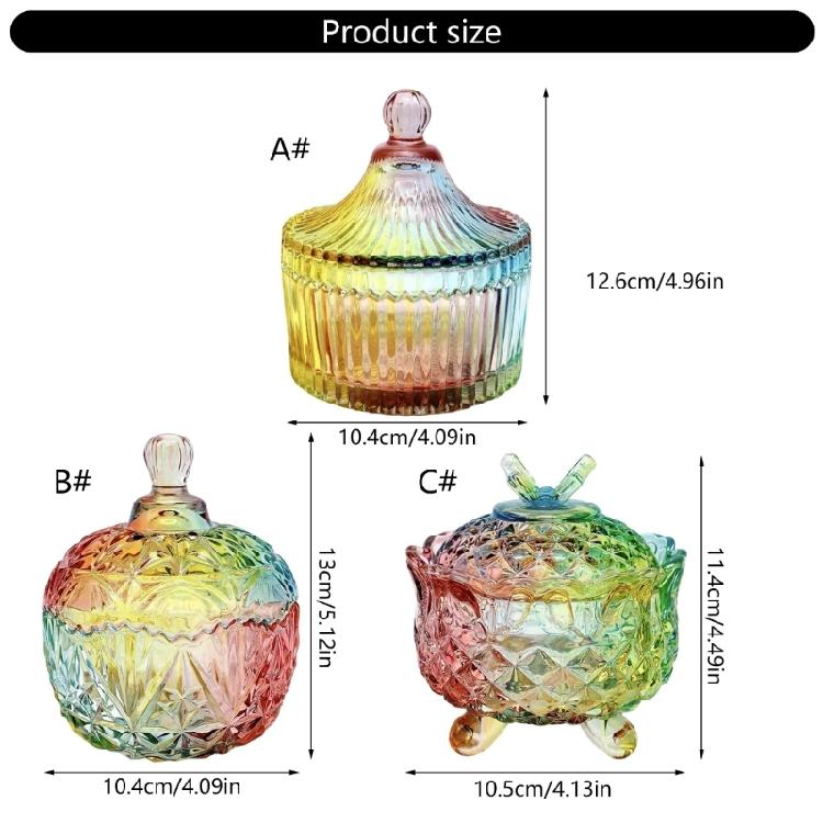 Praktischer Glas-Zuckerbehälter Handbemalte Details Verschiedene Küchen Dekoration Aufbewahrungslösung