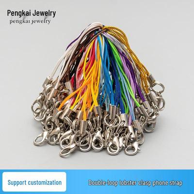 Buntes DIY Doppelring Hummerverschluss Handy Lanyard Riemen