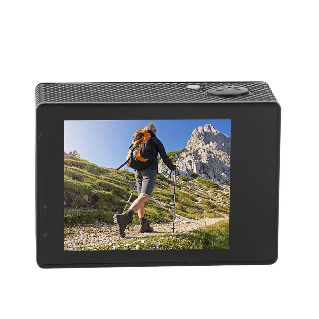 Cycling Video Camera 4K HD Rain Proof Wide Angle Electronic Stabilization Wearable Cycling Camera with 2.0 Inch Screen