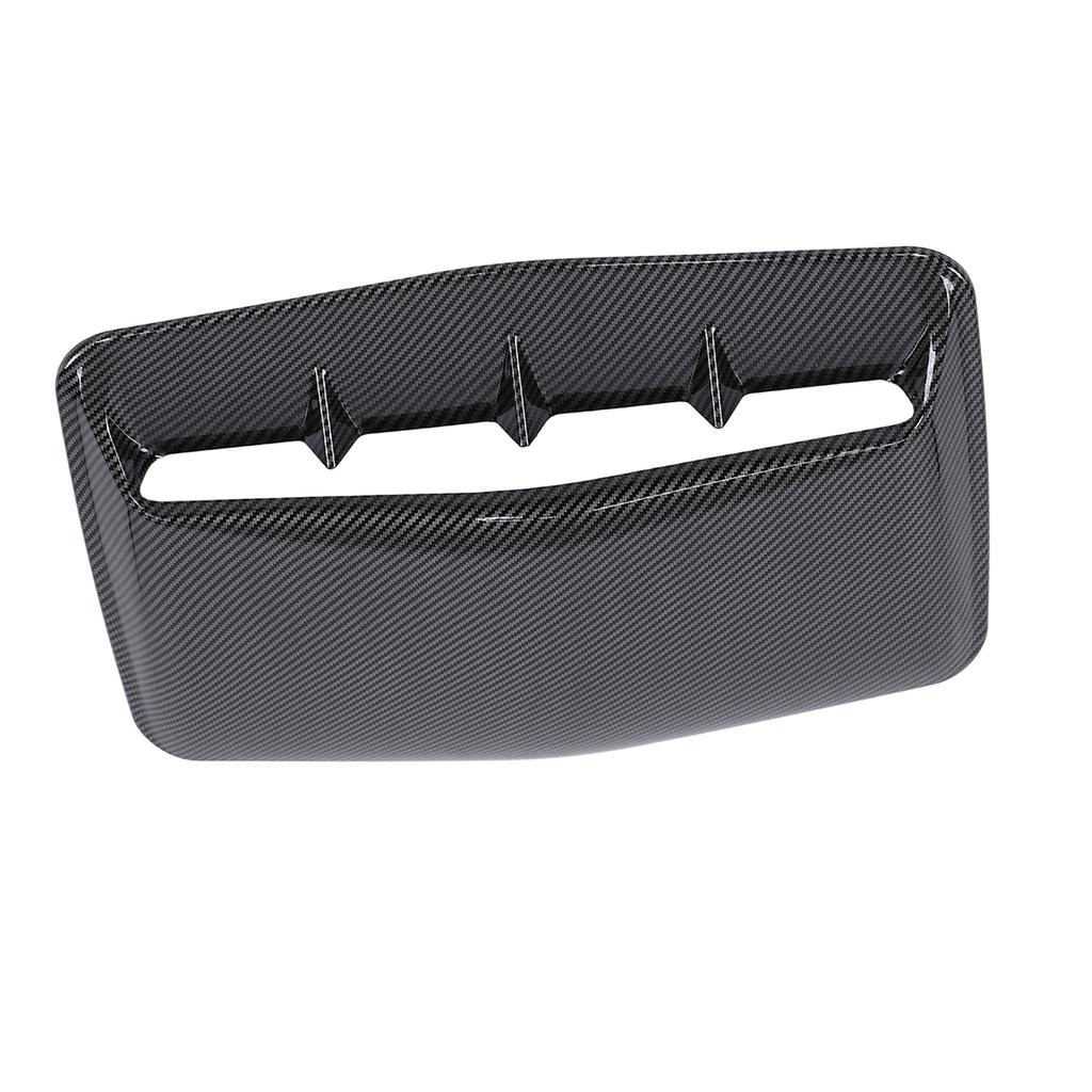 Car Hood Scoop Cowl ABS Air Vent Decorative Cover with Tape for Automotive ModificationCarbon Fiber Style