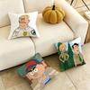 BrickleberryY    Humorous Animation Square DoubleSided Printed Pillow Case Bedroom Bedside Pillow Sofa Cushion Cover Gift