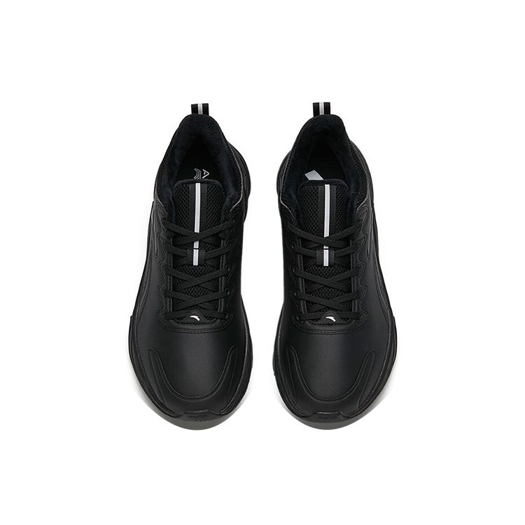 Anta Comfortable Non-Slip Durable Lightweight Warm Low-Top Running Shoes Men Sneakers Black 112145523-9