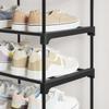 3-stufiges Schuhregal, Set aus 2 Schuhregalen, für 12-15 Paar Schuhe pro Einheit, stapelbar, 30 x 92 x 54 cm