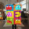 1PC Pac-Man Patterned Flannel Blanket Suitable For All Seasons for Home Decor Warmth and Comfort Gifts Holiday Present