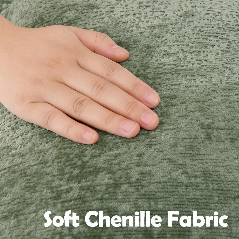 Soft Solid Color Chenille Pillow Hotel and Homestay Cushions Home Sofa Bed Decoration Pillow Thicken Wear-resistant Removable and Washable Pillowcase