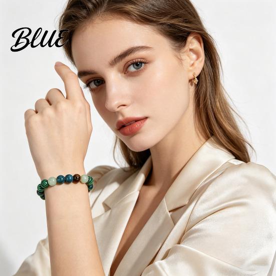 Elegant Simple Bracelet Natural Stone Beaded Bracelets Semi-Precious Gemstones Wear-resistant
