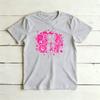 Pink Out Splash Star Heart Letter Graphicunisex Summer Cotton T Shirt Breast Cancer Support Sport Short Sleeve Garment