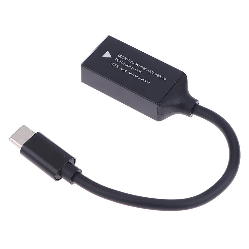 PD65W Für DC Square Jack auf USB Typ-C Konverter Ladekabel Kompatibel mit für Laptop-Ladegerät Schnellladekabel