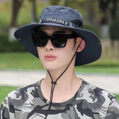 Bucket Hat Men's Summer Hat Fishing Visor Big Eaves Outdoor Mountaineering Sun Hat Men's Cycling Tour