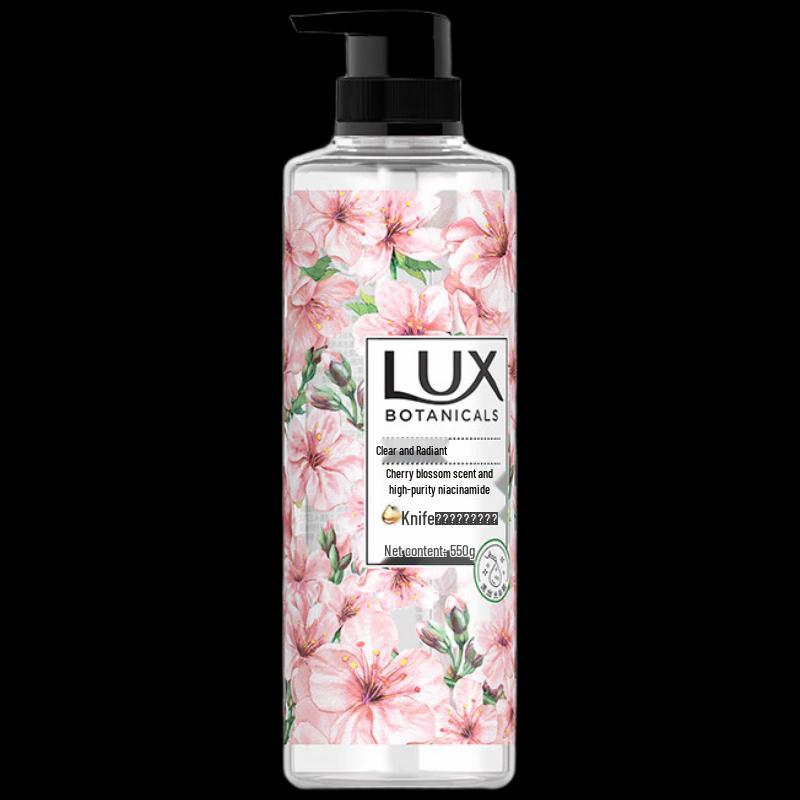 LUX Botanical Essential Oil Shower Gel with Cherry Blossom & Niacinamide