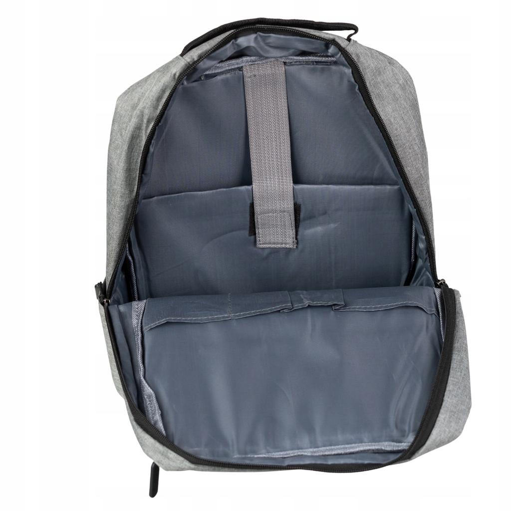 Plecak młodzieżowy nowoczesny szkolny niebieski na laptopa 15,6" z usb hn212701 blue