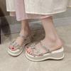 Platform Roman Style Sandals for Women Beach Open Toe Woman Shoes Summer 2025 Comfortable Wholesale Vintage Luxury Designer Shoe