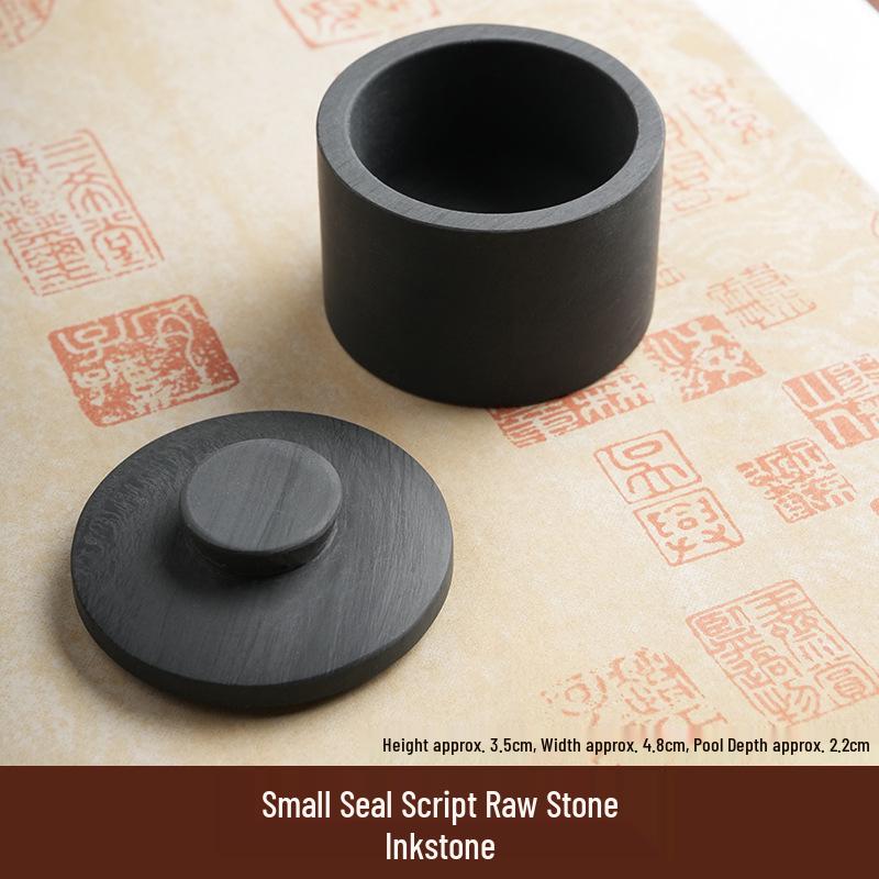 Mini Jade Inkstone with Cover for Calligraphy Practice