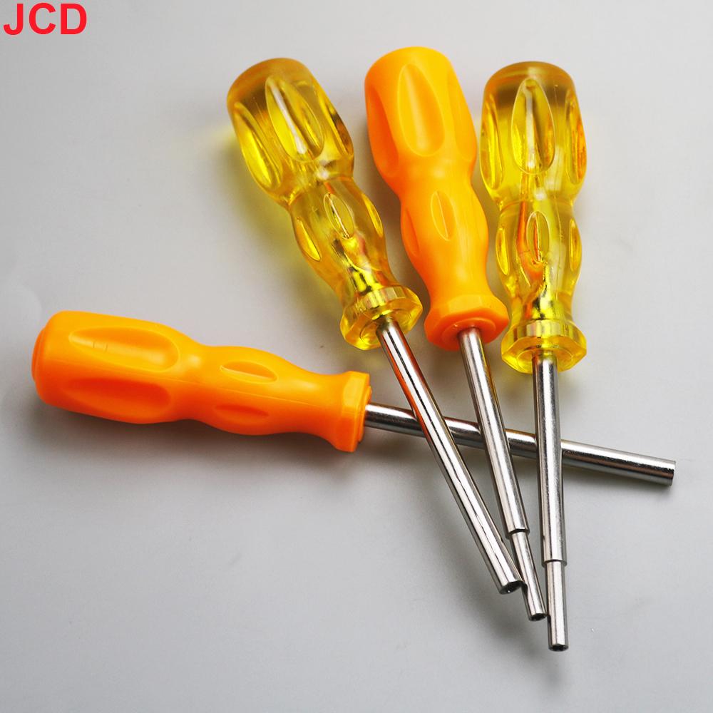 JCD 1 Stück 3,8 mm 4,5 mm Sicherheits-Schraubendreher Reparaturwerkzeug Gamebit Für N64 NES SNES NGC SEGA SFC MD GameBoy Color Spielwerkzeuge