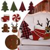 Christmas Plush Doll Christmas Tree Pillow  Candy Elk Pillow Holiday Decoration