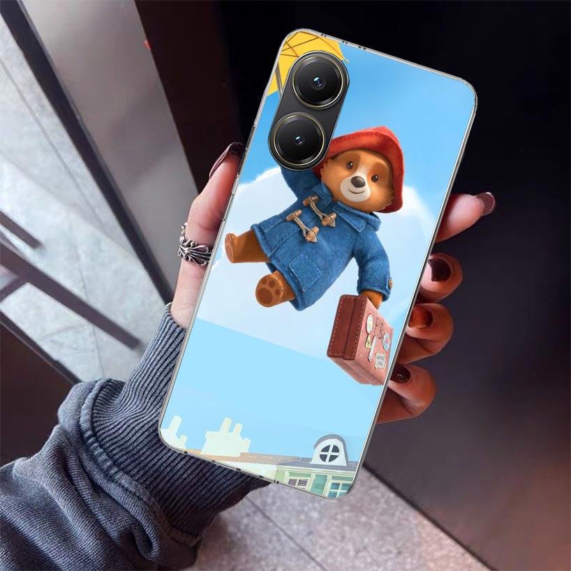 Cute P-PaddingtonS Bear Phone Case For Xiaomi Poco X7 X6 X5 Pro F7 Ultra Redmi 15C 15 13 13C 12 12C 10 10A 10C 9 9A 9C 9T Shell