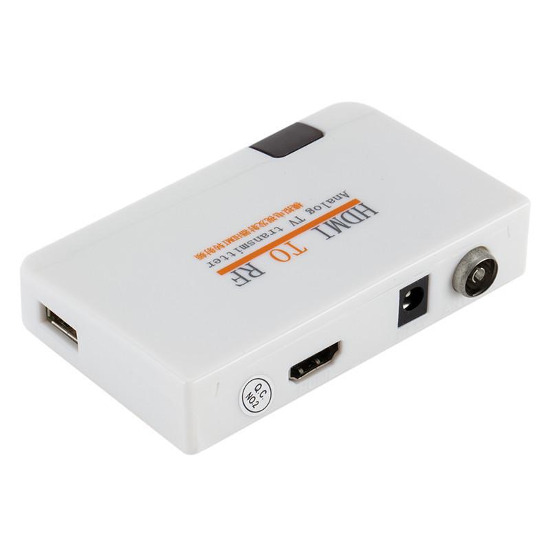 

HDMI to RF Analog TV Transmitter: Convert HDMI to RF and Cable Signals EU Power Adapter