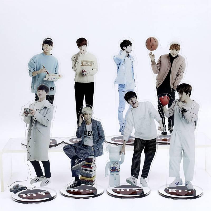 Kpop Bts Star Bangtan Boys Acrylic Stand Figure Double Side Home Table Decor