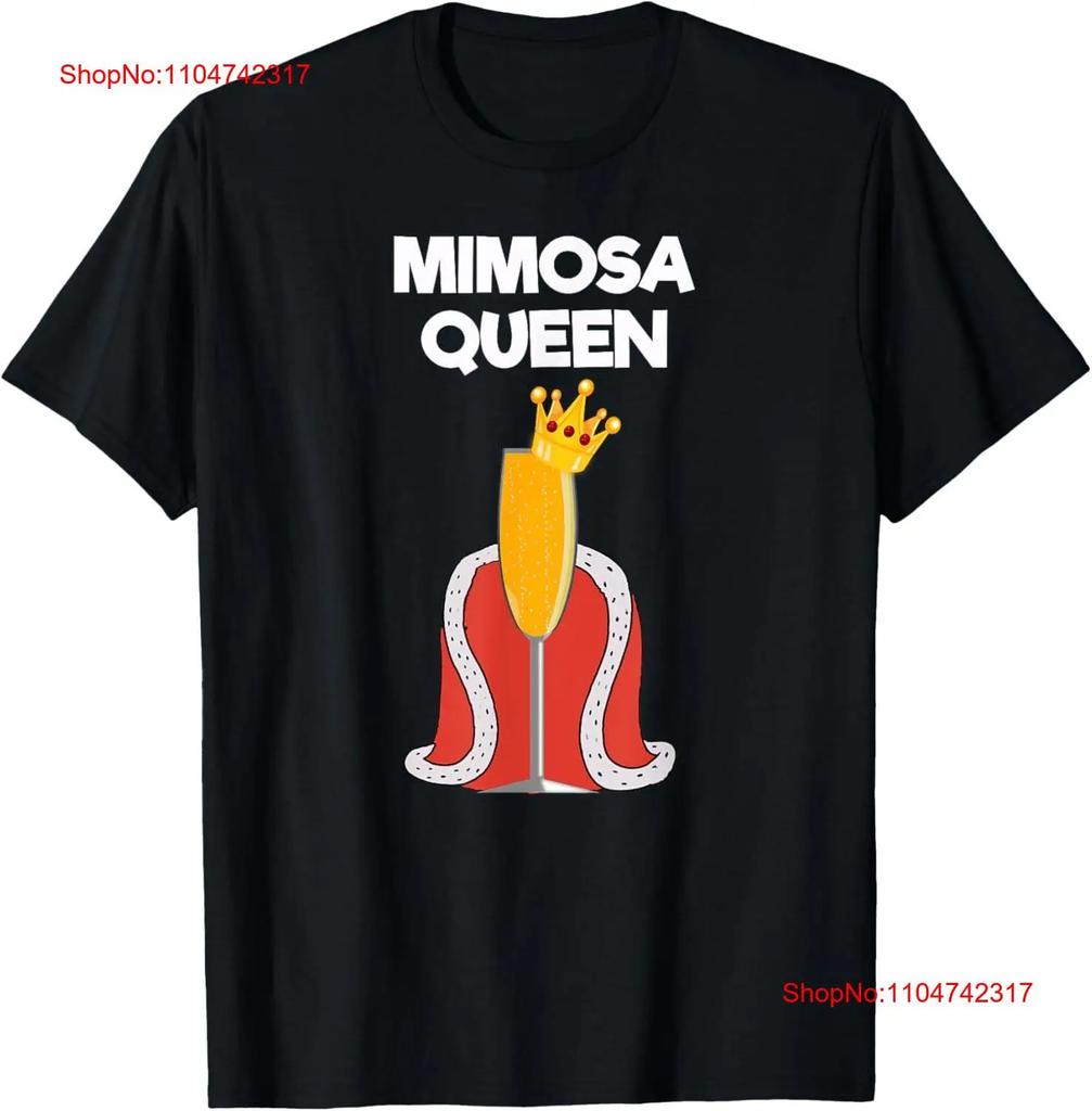 Mimosa T Shirt Funny Queen Vintage Washed Stretched Stylish Streetwear Soft Homme Unisex Breathable Casual Comfortable Fashion
