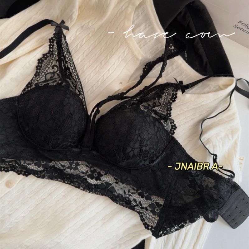 

Кружевной беспроводной бюстгальтер халтер для женщин Dragon Heart 2.0 XL 38/85 чёрный