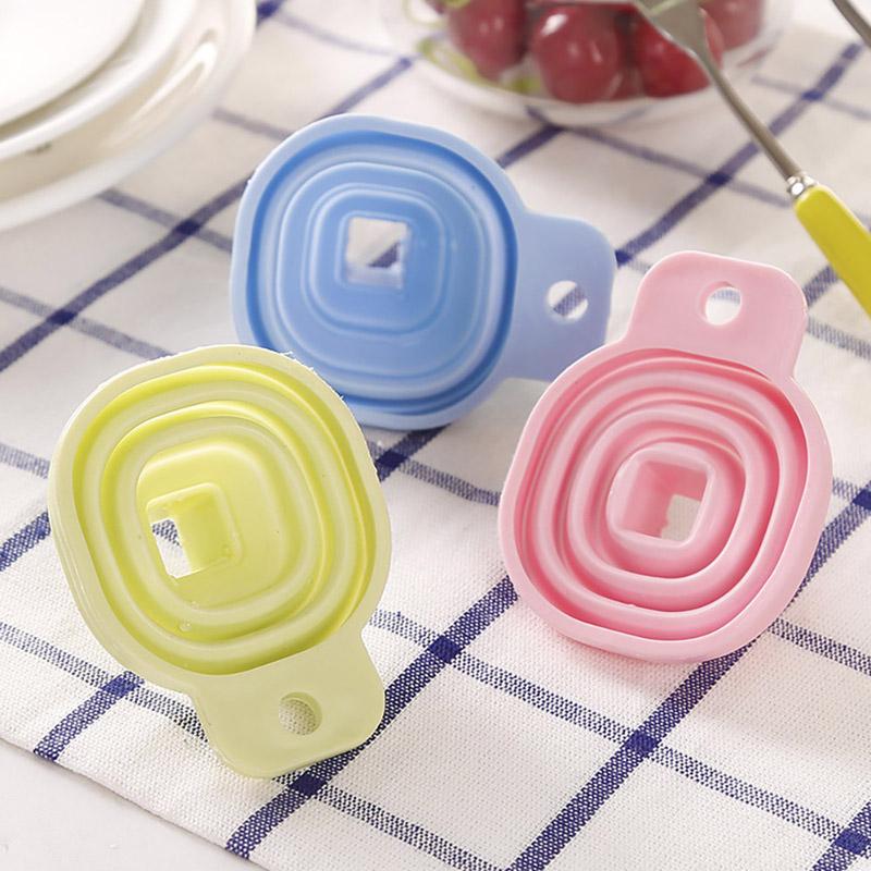 Silicone Folding Funnel Household Liquid Dispensing Portable Funnel Kitchen Tool