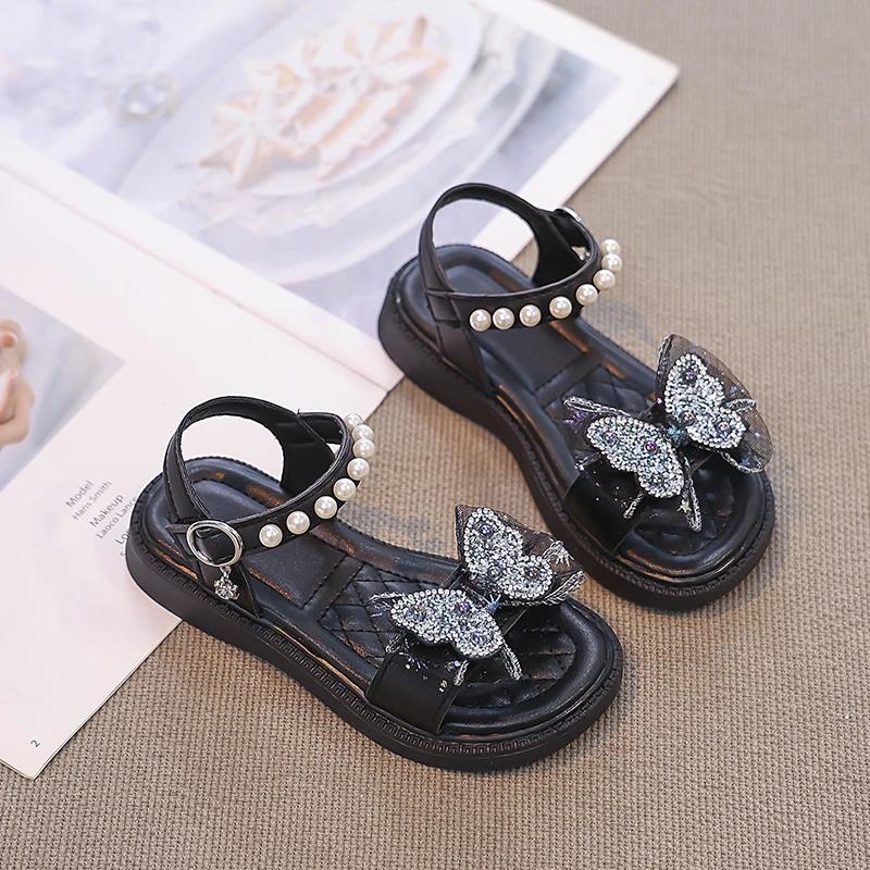 

Summer Princess Sandals for Baby Girls Cute Bear Bow Fashion Toddler Shoes Soft-soled Breathable Casual Shoes for Infant Baby 36