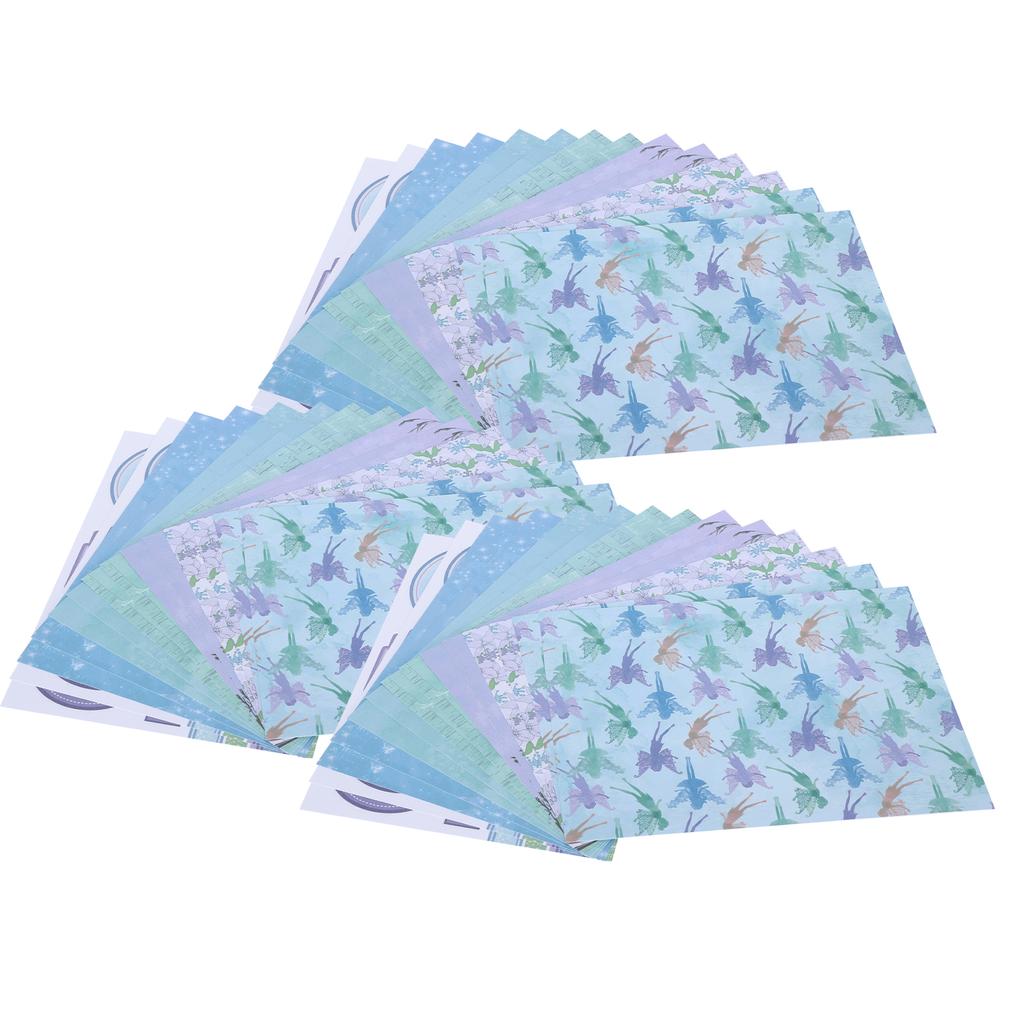 42pcs Background Paper Decoration Multiple Patterns for  Photo Album Scrapbooking Greeting Card C