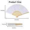20/24/30PCS Personalized Wedding Fan,Custom Printing Handheld Folding Fans Come with Organza Bag Bridal Shower Baby Christening