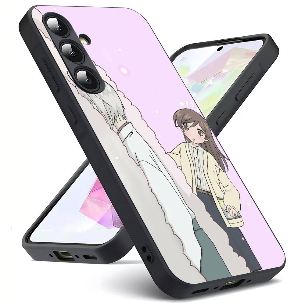 T-Tomoe Kamisama Luxury Black Phone Case For Samsung Galaxy S23 S24 S25 Ultra S22 Plus S21