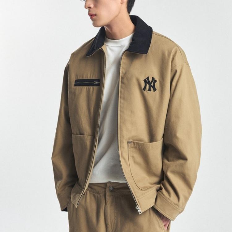 New MLB Basic Boston Red Sox Jacket Unisex Khaki 3AJPB0146-50BGD
