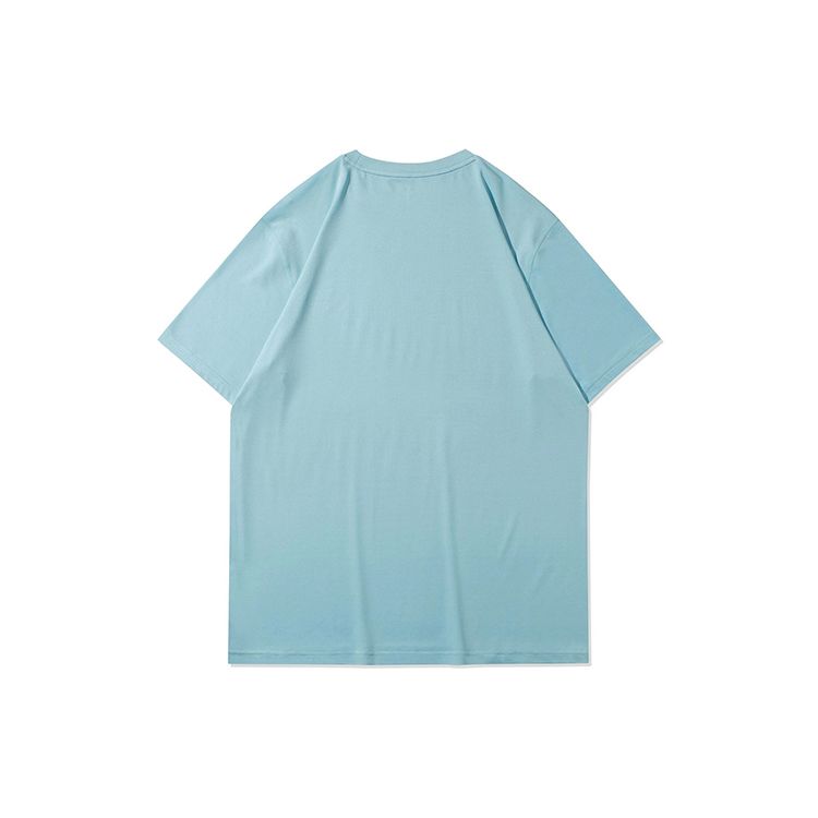 Li Ning Wade Series Logo Round Neck Short Sleeve T-Shirt Men Tops Aqua-Blue ATSR209-7