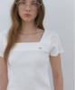 CLUNY Line Point Half Sleeve T-Shirt - Ivory