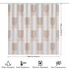 Vintage Style Bathroom Shower Curtain With Sunburst Pattern White Background For Home Decor (180 X 180Cm)