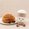 Cup Coffee Teapot Baguette Cinnamon Roll Baguette Plush Toys Short Fabric Kids