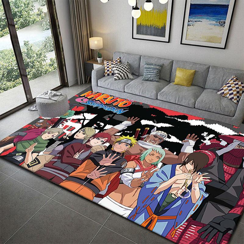 Naruto Premium Print Area Rug Non-Slip Durable Floor Carpet for Home Decor
