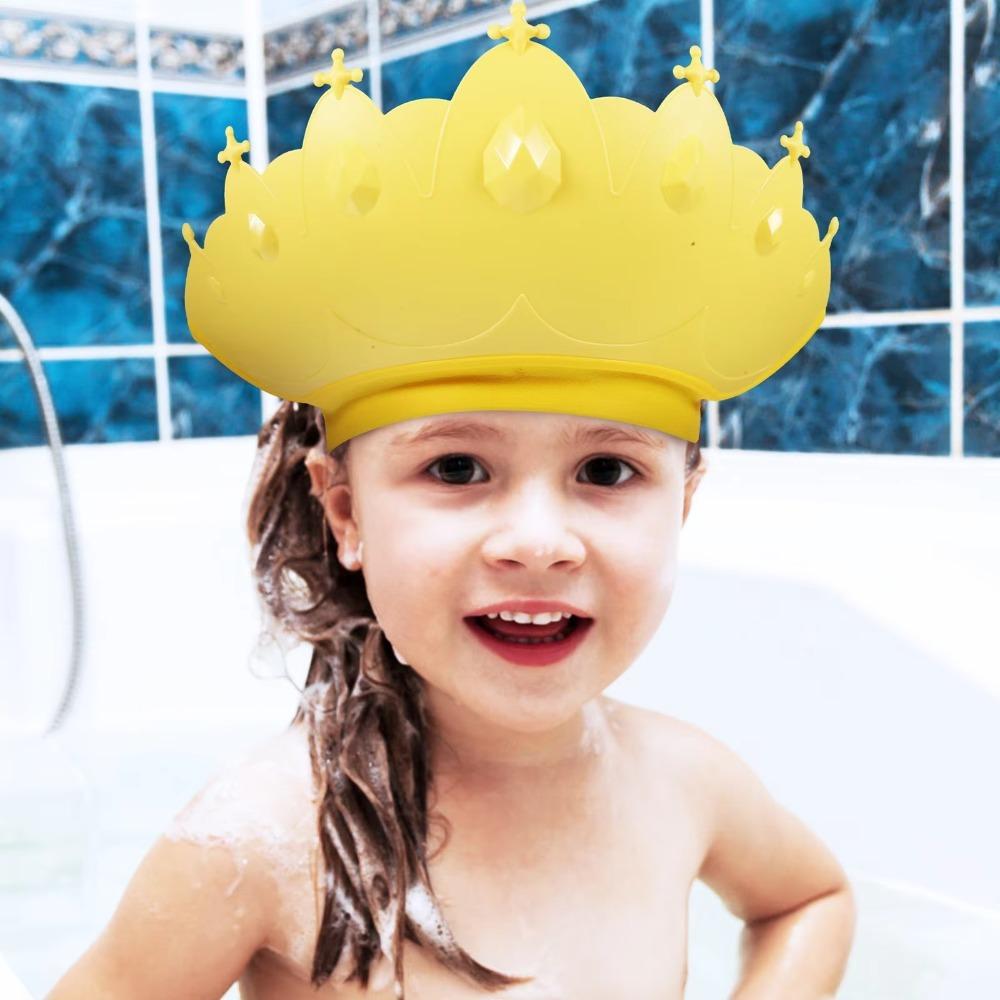 Hair Shield Kids Shower Cap Elastic Band Shower Protect Head Cover  Hair Washing