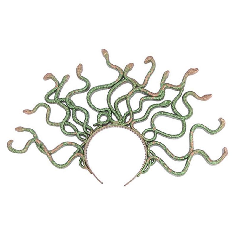 

Creative Medusa Curved Snake Shape Hair Hoop Women Makeup for Head Band for Halloween Live Broadcast Hair Accessory