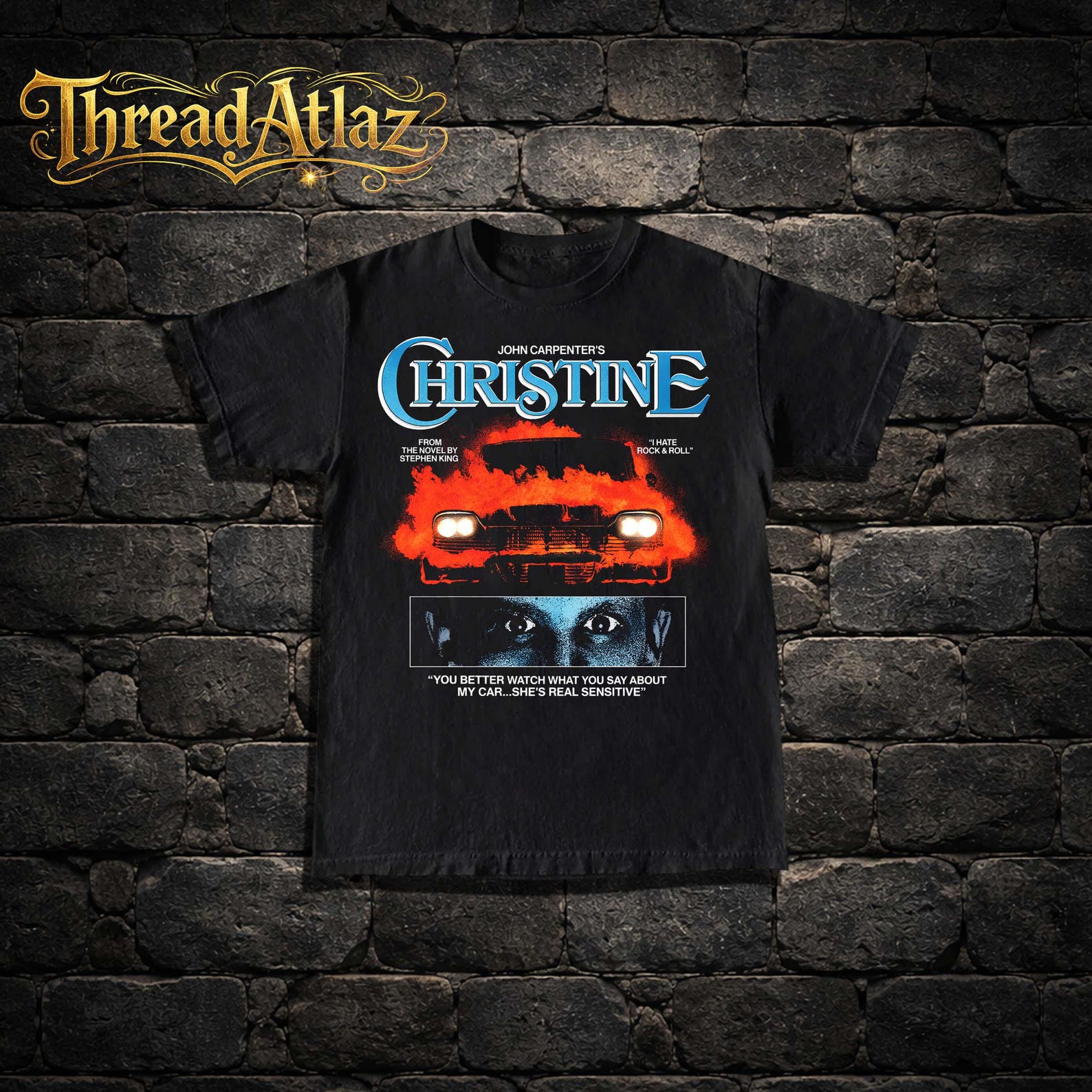 Vintage Christine Car T-Shirt: Retro Horror Movie Tee XL