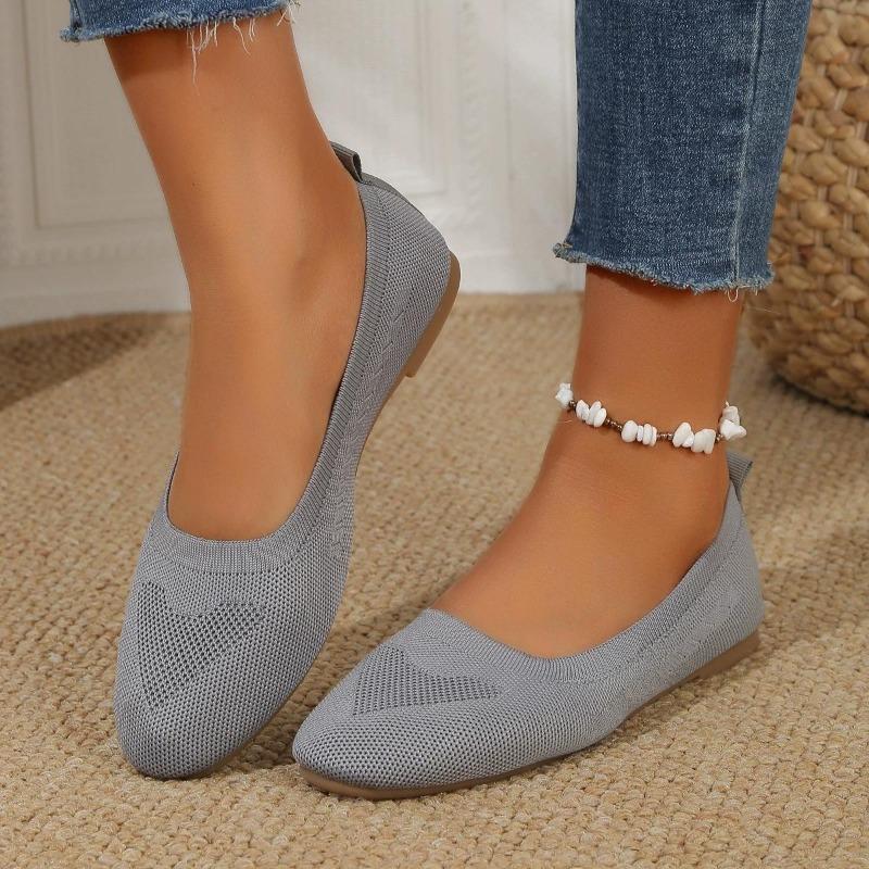 Fashion Large Size Flat Shoes Spring and Autumn New Casual Walking Shoes A Slip-on Single Shoes Women