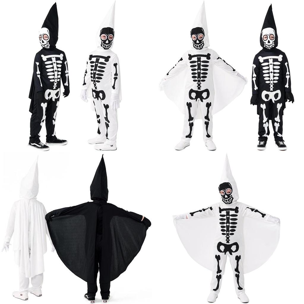 Halloween Costume For Kids Unique Skull Cosplay Outfit For Parties And Performances