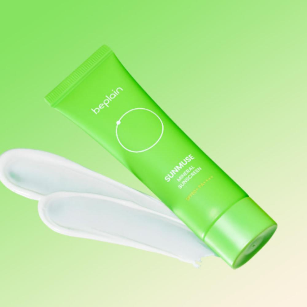 BEPLAIN Sunmuse Минеральный солнцезащитный крем SPF50+ PA++++ 50 мл – Мягкая физическая защита от УФ-лучей