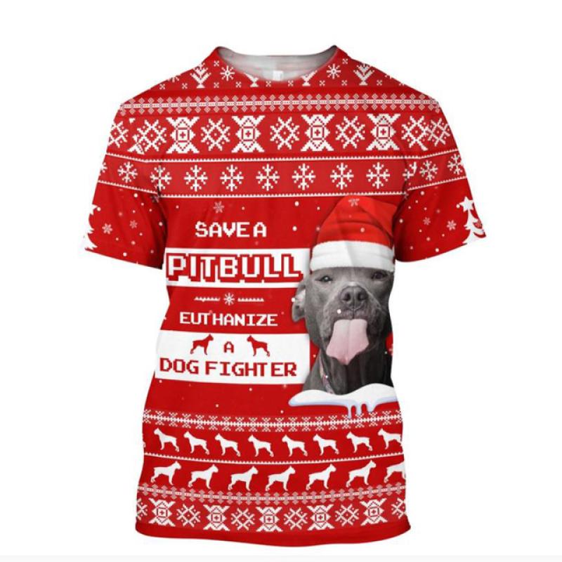 2023 männer T Shirts Haustier Hund Pitbull Grafik 3D Druck Sommer Unisex Erwachsene Tops Mode T-stück Lässige Übergroßen männer Kleidung