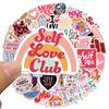 50pcs Self Love Inspirational Words Stickers Graffiti Motivational Quotes for Adults Laptop Phone Bottle Luggage Bottle Decals