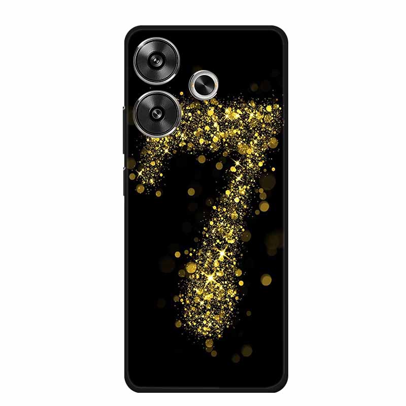 6.79" For Poco M6 4G Case POCOM6 Phone Cover Black Silicone Soft Back Cover Case For Xiaomi Poco M6 4G Case M 6 Protective Coque