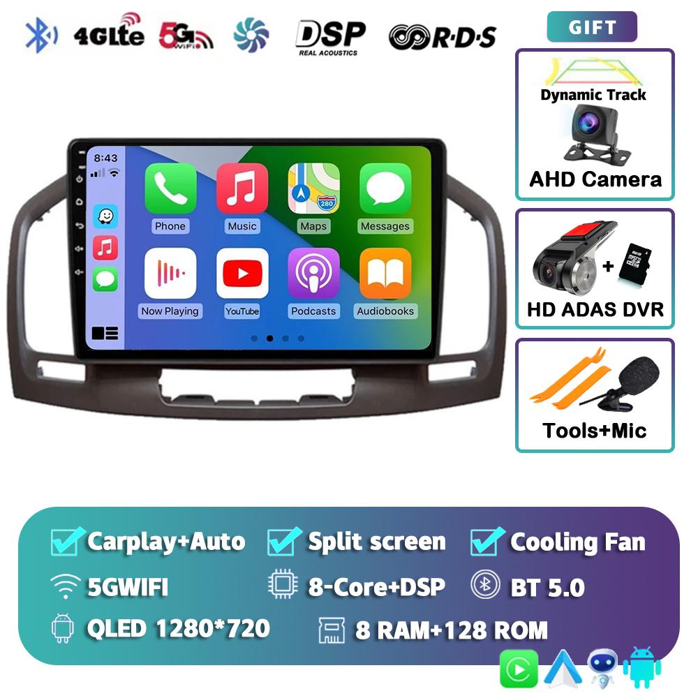 Android 14 Carplay Auto For Buick Regal Opel Insignia 2009 2010 2011 2012 2013 Car Radio Multimedia Player Stereo GPS WIFI+4G BT