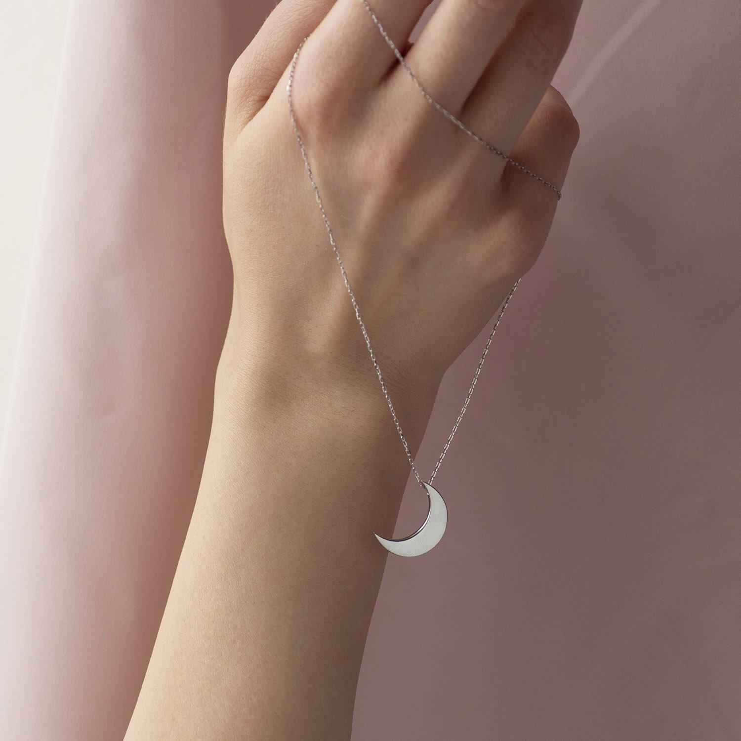 

Кольє Місяць у сріблі Oniks 42 срібний