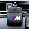 M LOGO Oppbevaringsveske til bil Bil Luftuttak Søppelpose Lær Organizerboks For BMW E46 E39 E90 E60 E36 F30 F10 E34 E30 F20 E92 M3 M4 M5 X3 X4 X5 X6 X7