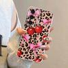 Leopard-patterned Cherry Phone Cover Case for Samsung Galaxy A26 A24 A34 A35 A56 A50 A36 A13 A25 A51 A14 A16 A54 A15 A52 A31 A33