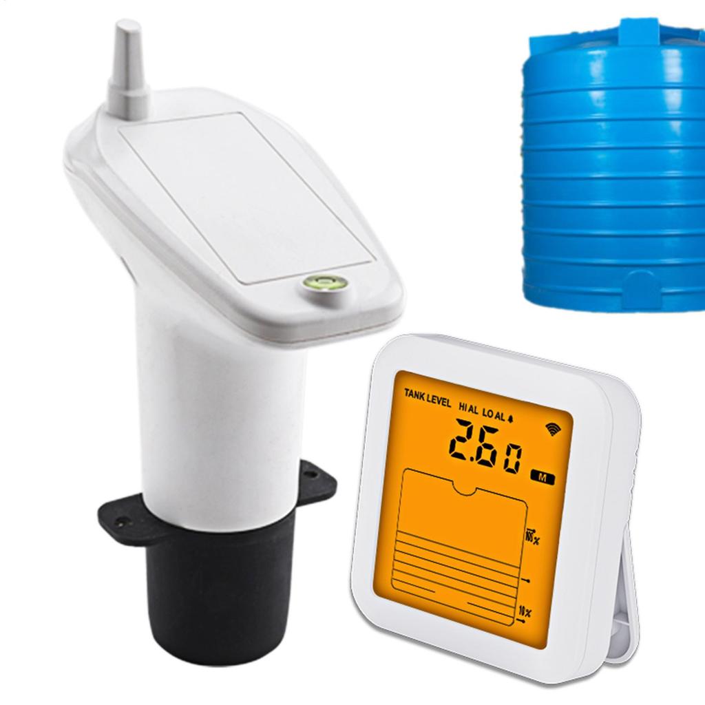 Water Tank Level Monitor Ultrasonic Water Level Indicator Multifunctional Detector Digital Display Meter for Tank Measurement