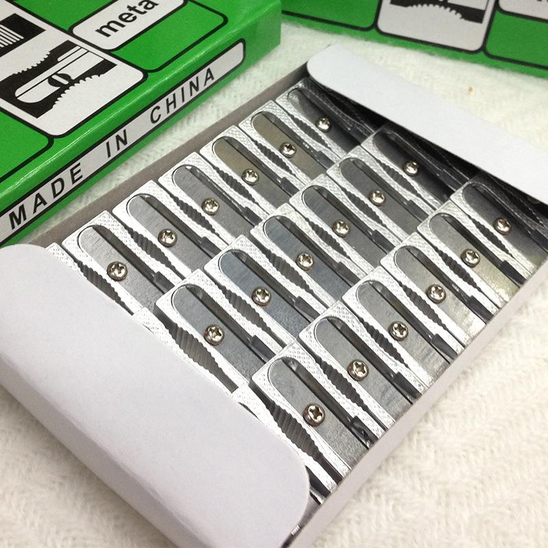 Creative Aluminum Alloy Single Hole Pencil Sharpener for Students